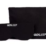 GOSLEEP Travel Pillow – Sleep Mask and Memory Foam Pillow That Prevents Head Bobbing and Blocks Light for Better Sleep During Road and Air Travel – Jet Black