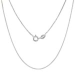 Sterling Silver Box Chain Necklace 0.8mm Very Thin Nickel Free Italy, Sizes 7-30 inch