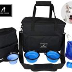 Cat Dog Puppy Travel Bag Pet Tote Organizer Luggage With Bowls