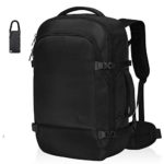Hynes Eagle 45L Travel Backpack Carry on Backpack Weekender Bag, Black