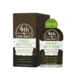 Vanilla Bean Grass-Fed Ghee Butter by 4th & Heart, On-the-Go Single Serving 5-Count, Pasture Raised, Non-GMO, Lactose Free, Certified Paleo and Keto