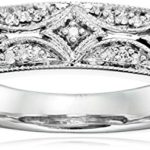 Sterling Silver Diamond Band Ring (1/20 cttw, I-J Color, I2-I3 Clarity)
