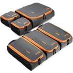 BAGSMART Travel Packing Cubes 3 Sizes Portable Luggage Organizer for Carry-on Accessories, 6 Sets