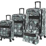 Steve Madden Tribal Luggage Set 4 Piece Expandable Suitcase With Spinner Wheels (One Size, Tribal)