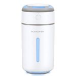 MADETEC Cool Mist Ultrasonic Humidifier with Mini USB and Portable for Car, Travel, Office, Baby Bedroom with 7 Colors Night Light and Auto Shut-Off – (230ML)