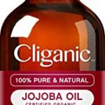 Cliganic USDA Organic Jojoba Oil 2oz, 100% Pure – Travel Size, TSA Approved