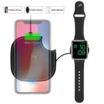 OLEBR Wireless Charger 2 in 1 10W Watch Charger Wireless Charging Compatible with iWatch Series 4/3/2/1, Airpods 2, iPhone 11/11Pro/11 Pro Max/Xs Max/XR/X/8 Plus/8, Galaxy and All Qi-Enabled Phones