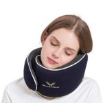 ComfoArray Travel Pillow, Neck Pillow for Airplane and Car. New Upgrade in 2019,Wider Adjustable Range, Suitable for Everyone’s Size. Enhanced Front Support Effect.A Whole Set of Travel Kit.