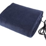 Stalwart 75-hblanket Electric Car Blanket- Heated 12 Volt Fleece Travel Throw for Car and RV-Great for Cold Weather, Tailgating, and Emergency Kits by -BLUE