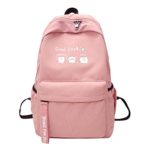 Candy Color Student Backpack, Nylon Big Capacity Zipper Closure Shoulder Bag, Fashion Waterproof Durable Daypack for Travel