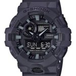 Casio Men’s XL Series G-Shock Quartz 200M WR Shock Resistant Resin Color: Matte Grey (Model GA-700UC-8ACR)