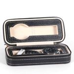 Debuy Portable 2 4 8 Grids Watch Organizer Travel Watch Box PU Leather Zipper Storage Case