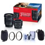 Canon Portrait & Travel 2 Lens Kit – EF 50mm f/1.8 STM Lens & EF-S 10-18mm f/4.5-5.6 IS STM Lens – Bundle with 49mm/67mm Uv Filters, Small Lens Pouch, Medium Lens Pouch, Cleaning Kit