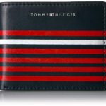 Tommy Hilfiger Men’s Leather Wallet – Bifold Trifold Hybrid Flip Pocket Extra Capacity Casual Slim Thin for Travel