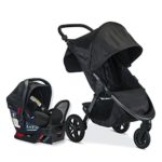Britax B-Free Travel System with B-Safe Endeavours Infant Car Seat – Birth to 65 Pounds, Midnight