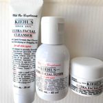 Kiehl’s Ultra Facial Cleanser, Ultra Facial Toner, Ultra Facial Cream Travel Size (Set of 3)