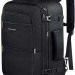 Carry On Travel Backpack , 40L Flight Approved Weekender Backpack, Expandable Large Travel Backpacks Bag for Men Women, Water Resistant Luggage Rucksack Daypack for Outdoor,Black
