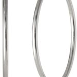 Anne Klein Classics Silver-Tone Thin Hoop Earrings