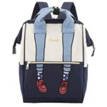 Himawari Travel Backpack Spacious School Backpack Waterproof Doctor Bag Luggage for Women&Men, 15 Inch(3326#W+NB)