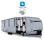 BougeRV Travel Trailer RV Cover Waterproof Lightweight RV Camper Cover Fits 27′-30′ Travel Trailers