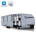 BougeRV Travel Trailer RV Cover Waterproof Anti-UV Camper Cover Fits 24′-27′ Trailer Camper