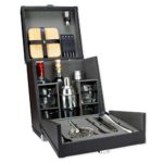 [ UPGRADED ] Atterstone 17-Piece Premium Travel Cocktail Set, Portable Bar-Ware Box Kit for Bartenders and Mixologists, Complete Bar Tool Accessories Kit for Hosting Serving and Entertaining…