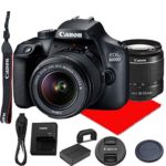 Canon EOS 4000D / Rebel T100 DSLR Camera w/Canon EF-S 18-55mm F/3.5-5.6 III Zoom Lens