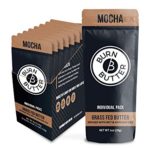 Keto Coffee Creamer Packets with MCT Oil and Grass Fed Ghee Butter – Ketogenic – Liquid – Sugar Free Chocolate Mocha (8 Packets)