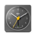 Braun BNC002GYGY Classic Analog Quartz Alarm Clock