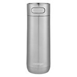 Contigo Luxe AUTOSEAL Vacuum-Insulated Travel Mug | Spill-Proof Coffee Mug with Stainless Steel THERMALOCK Double-Wall Insulation, 16 oz., Stainless Steel