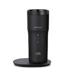 NEW Ember Temperature Control Smart Mug 2, 12 oz, Black, 3-hr Battery Life – App Controlled Heated Coffee Travel Mug – Improved Design