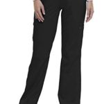 healing hands Purple Label Yoga Women’s Tori 9133 5 Pocket Knit Waist Pant Scrubs- Black- Small Petite