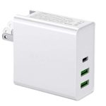 TOPSALE 75W USB C PD Wall Charger, Desktop Travel Charger Adapter with 1 Type C and 2 USB, Compatible with MacBook, MacBook Air / Pro, iPad Pro, iPhone 11 / Xs Max / XS / XR, Nintendo Switch, and More