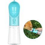 UPSKY Dog Water Bottle Portable Pet Water Bottle Leak Proof Dog Water Dispenser, Lightweight Dog Travel Water Bottle Bowl for Walking BPA Free 14 OZ (Blue)