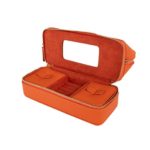 Brouk and Co. Duo Travel Organizer for Cosmetics and Jewelry, Orange