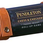 Pendleton Chess & Checkers Set: Travel-Ready Roll-Up Game (Camping Games, Gift for Outdoor Enthusiasts)