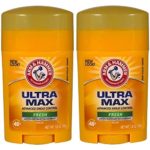 Arm & Hammer Ultra Max Antiperspirant Deodorant 1 Ounce Travel Size (Pack of 2)