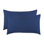 EVERYDAY KIDS 2-Pack Toddler Travel Pillowcases -100% Soft Microfiber, Breathable and Hypoallergenic – 14″ by 20″ Kids Pillowcases fits Pillows 14×19, 13×18 or 12×16, Solid Navy.