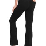 BUBBLELIME 29″/31″/33″/35″ 3 Styles Women High Waist Bootcut Yoga Pants Basic/Back Pocket/Straight Leg Soft Workout Flare