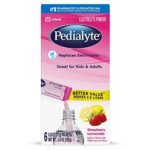 Pedialyte Electrolyte Powder, Strawberry Lemonade, Electrolyte Hydration Drink, 0.6 Ounce Powder Packs, 3.6 Ounce (Pack of 1)