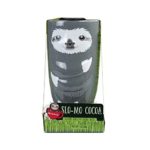 Thoughtfully Gifts, Slo-Mo Cocoa Sloth Mug Gift Set, Includes Sloth Travel Mug and Cocoa Mix
