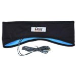 CozyPhones Sleep Headphones & Travel Bag, Lycra Cool Mesh Lining and Ultra Thin Speakers. Perfect for Sleeping, Sports, Air Travel, Meditation and Relaxation – Black with Blue Liner
