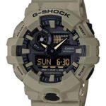 Casio Men’s G SHOCK Quartz Watch with Resin Strap, Beige, 25.8 (Model: GA-700UC-5ACR)