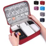 Electronic Organizer Travel Universal Cable Organizer Electronics Accessories Cases for Cable, Charger, Phone, USB, SD Card