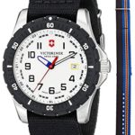 Victorinox Swiss Army Maverick Steel 241676.1 Mens Watch White Dial Nylon NATO Strap