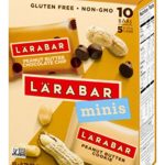Larabar Minis Gluten Free Bars, Peanut Butter Chocolate Chip/Peanut Butter Cookie, .78 oz Bars (10 Count), Vegan, Dairy Free, Gluten Free Snacks
