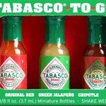 Tabasco Mini To Go Travel Hot Sauces (1 Pack)