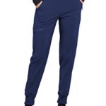 CHEROKEE Infinity CK110A Women’s Mid Rise Tapered Leg Jogger Pant Navy L Petite