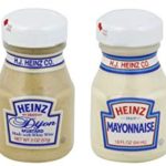Kosher Travel Condiment Bundle of 4 Miniature Jars: Heinz Ketchup 2.25 oz, Heinz Dijon Mustard 2 oz, Heinz Mayonnaise 1.8 oz, A1 Steak Sauce 2 oz