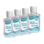 Kitt Hand Sanitizer Travel Size, Instant Hand Sanitizer,Refreshing Washless Hand Soap Gel,Light Moisturizing,Non-irritating,60ml / 2 Fl Oz (60ML,4PC)